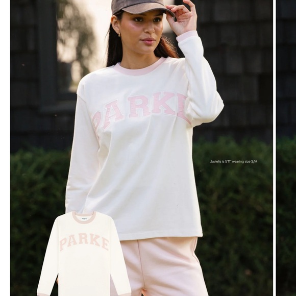 Parke Tops - Parke Varsity Long Sleeve-ROSE-XXL